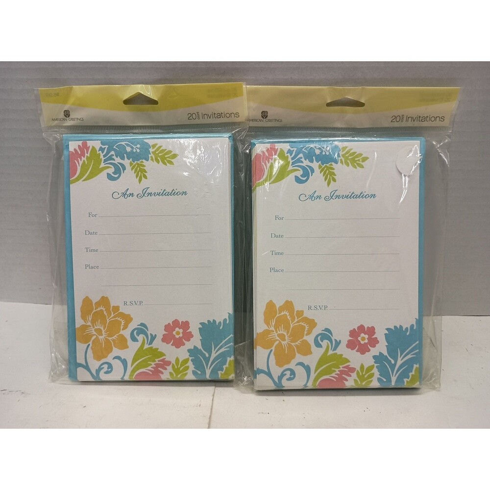 American Greetings An Invitation Greeting Cards 40 COUNT (2 PACKS) New NIP